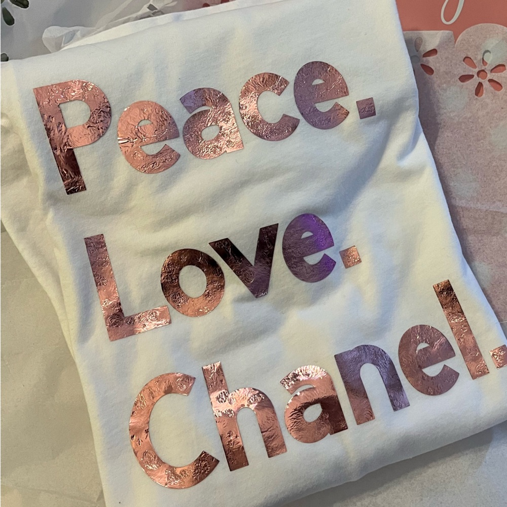Customizable Peace Love Luxury Tee - Picture 4 of 4